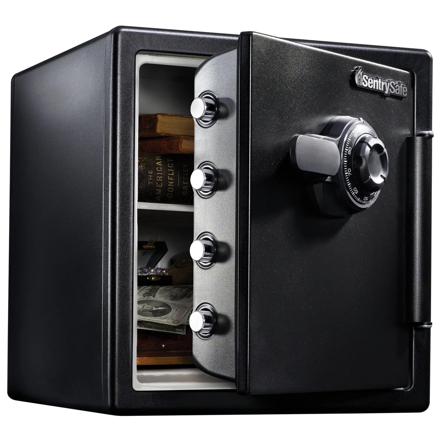 SentrySafe SFW123CS Fire-Resistant Safe and Waterproof Safe with Dial Combination Lock 1.23 Cu. ft.