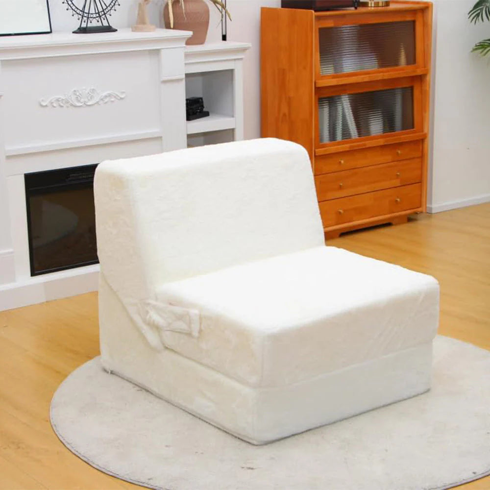 Folding Sofa Bed 3-in-1 Convertible Couch Sleeper Couch Memory Foam Convertible Flip Chair