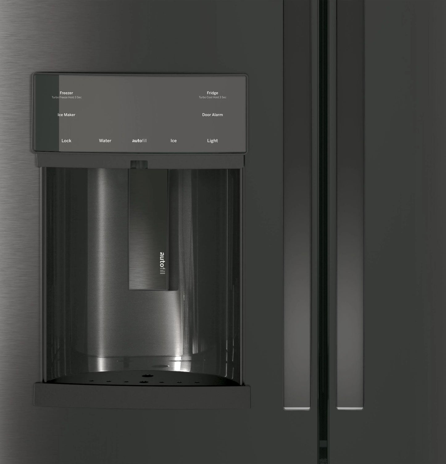 GE Appliances PFE28KBLTS 36 Inch French Door Refrigerator Black Stainless Steel