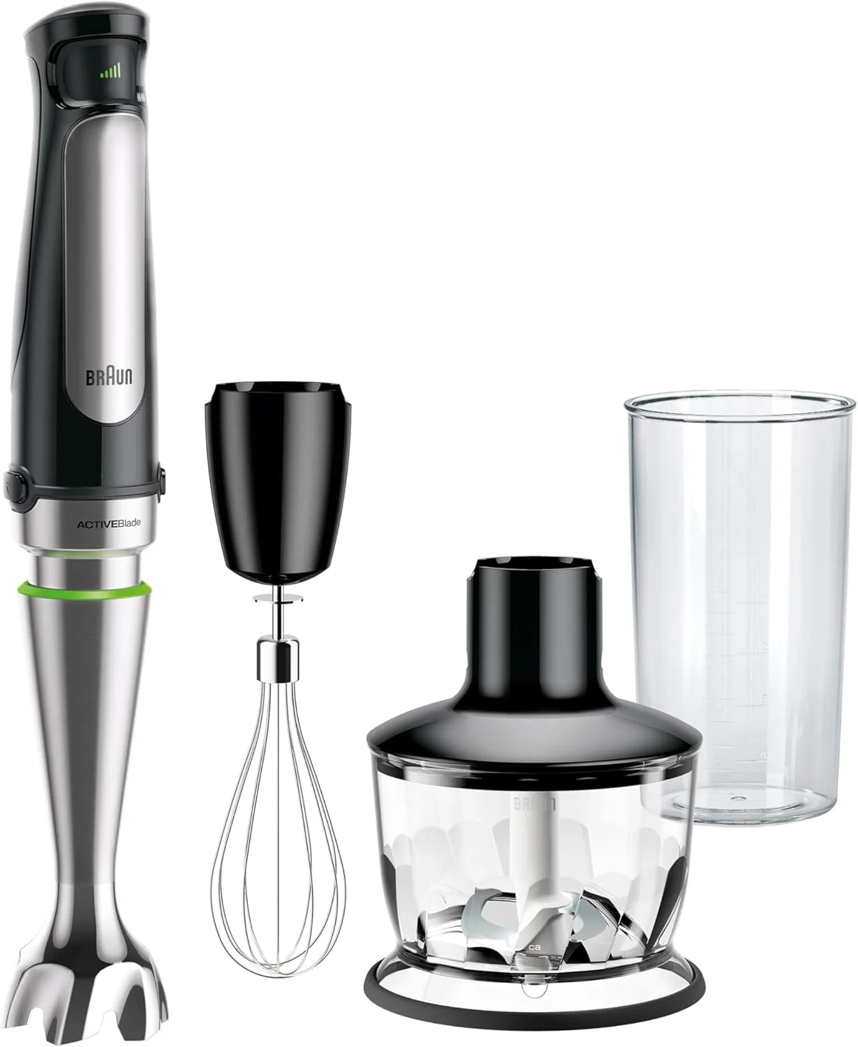Braun MultiQuick 7 3-in-1 Immersion Blender with Food Processor 锟?Powerful Handheld Electric Stick Blender - Emulsifier for Chopping, Beating & Whisking - Ideal for Soup, Puree, Smoothies & More