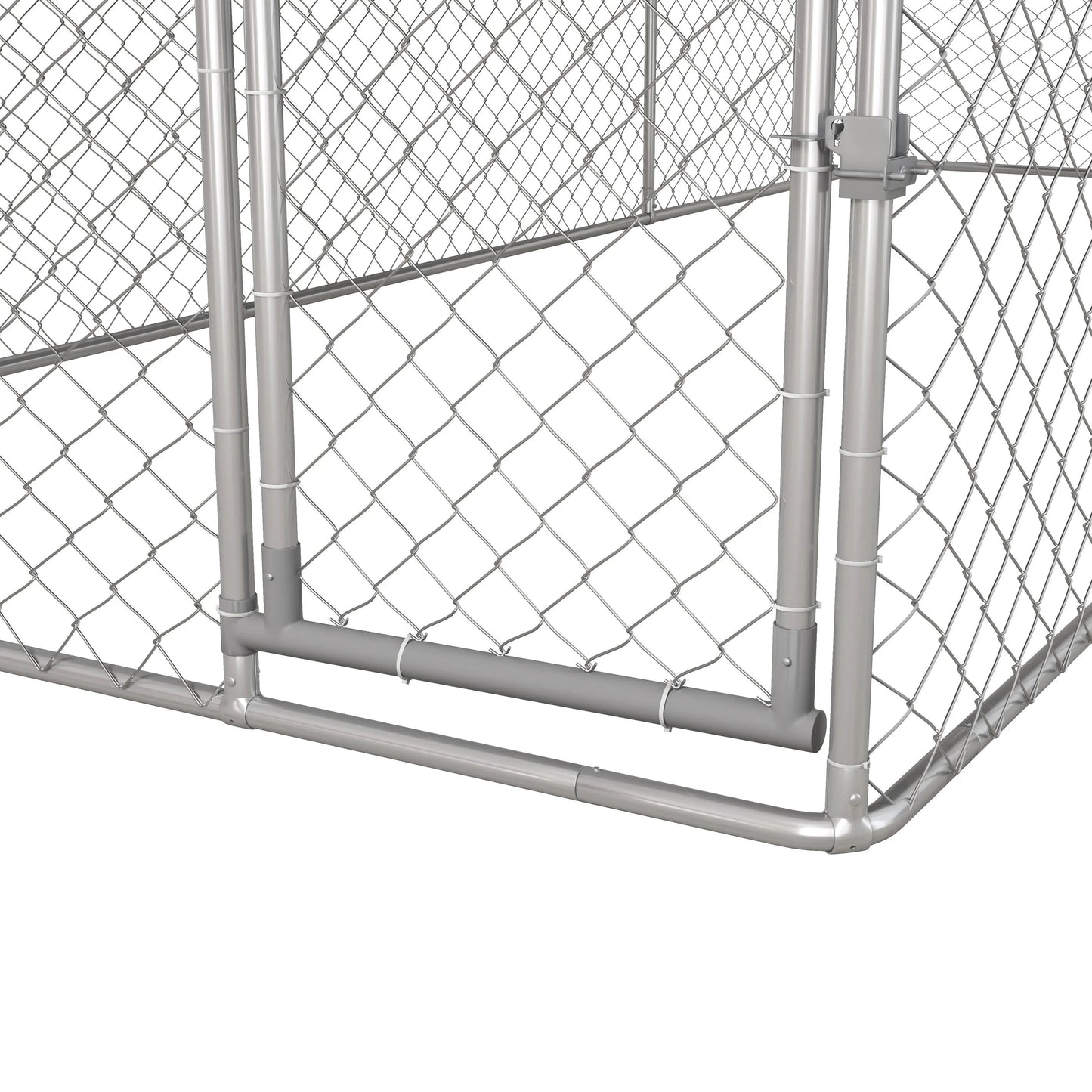 PawHut 19.7' x 7.5' x 7.5' Outdoor Dog Kennel W/ Waterproof Roof