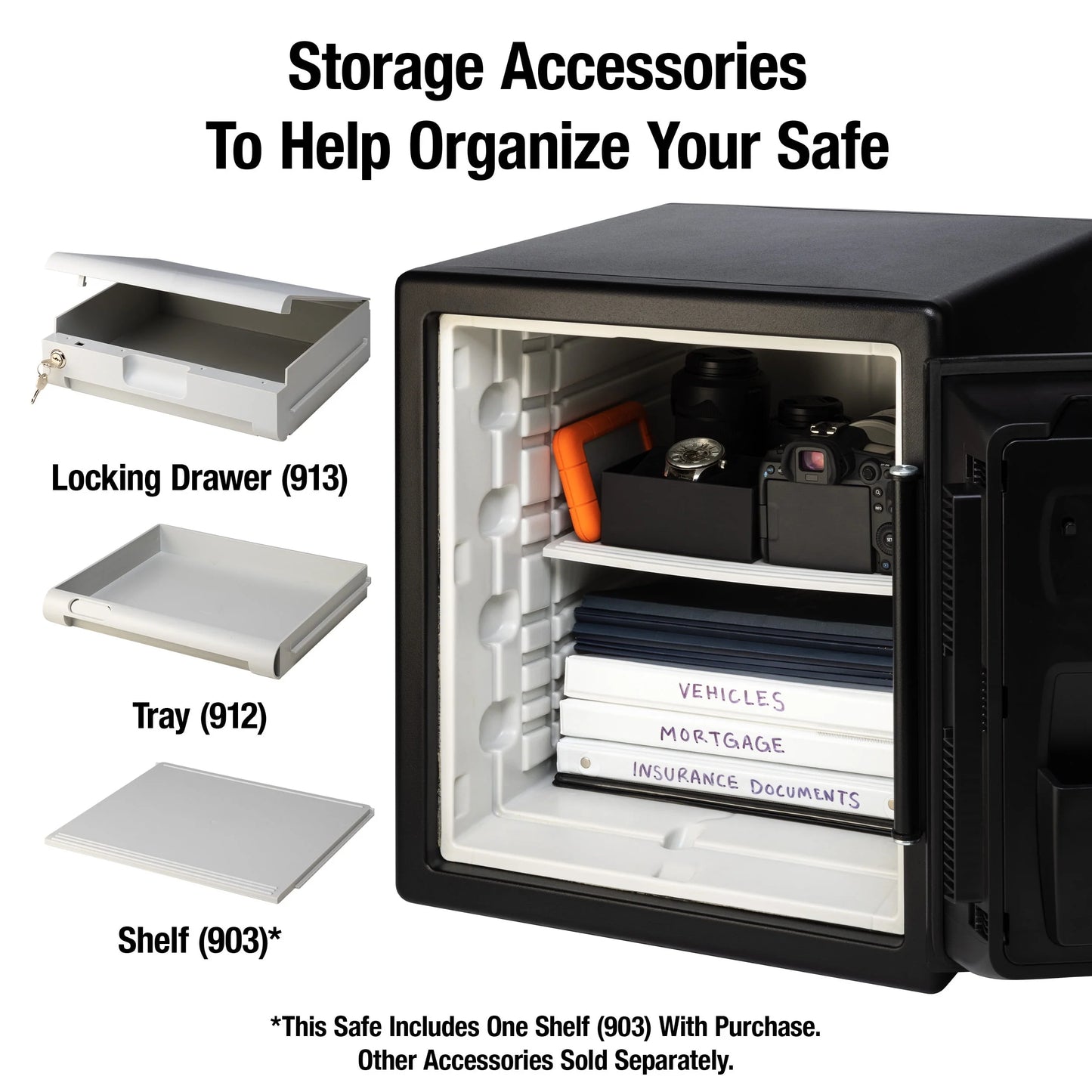 SentrySafe SFW123CS Fire-Resistant Safe and Waterproof Safe with Dial Combination Lock 1.23 Cu. ft.