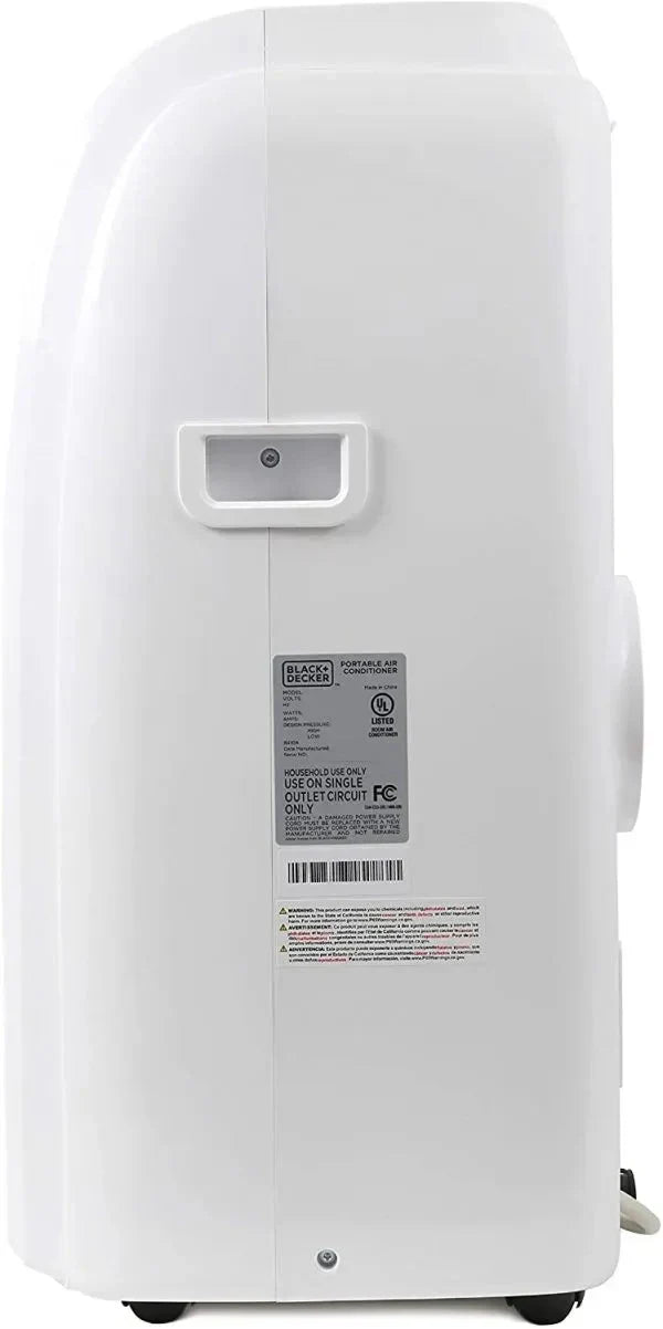 14,000 BTU Portable Air Conditioner with Heat and Remote Control, White