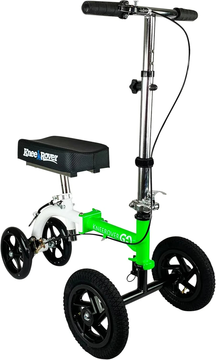 Hybrid C Most compact all-terrain knee scooter for adults, suitable for foot surgery, robust knee roller for rehabilitation after ankle fractures and foot injuries, leg scooter, best alternative to knee crutches (Green)