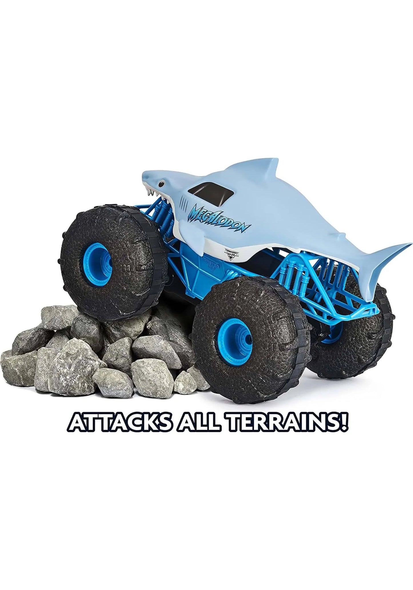 Monster Jam Official Megalodon Storm All-Terrain Remote Control Monster Truck