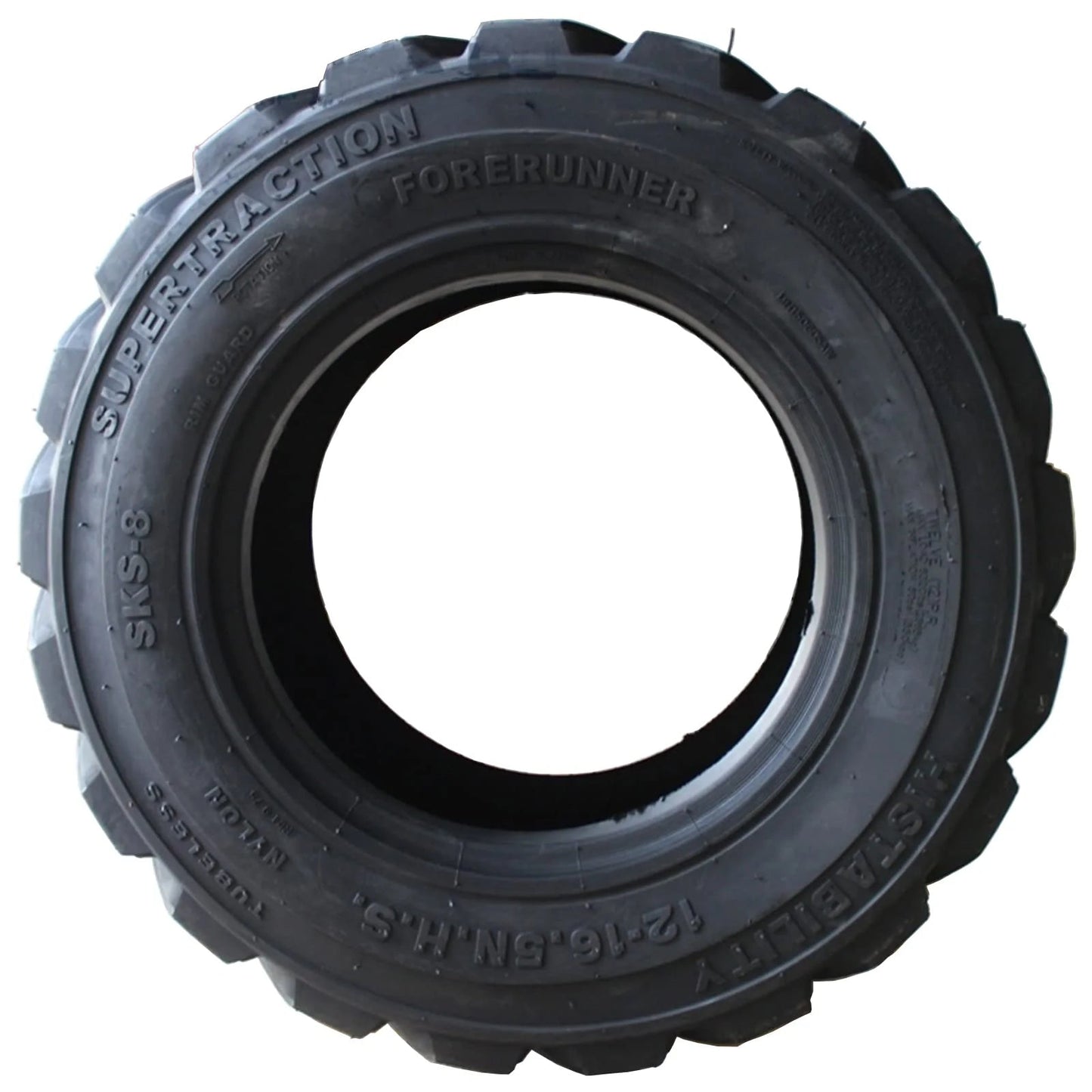 Premium 10-16.5 12PR Tire SKS-1 for Heavy Loads Tubeless Durable Construction, Reliable Performance, Suitable for Trailers, Skid Steer Loaders, and Construction Equipment