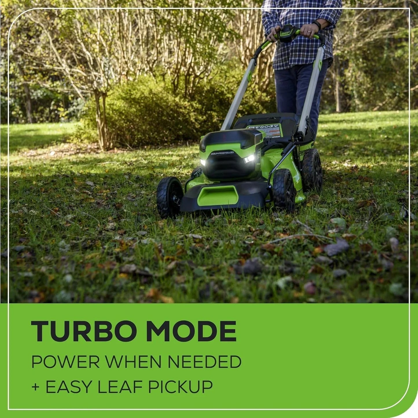 60V 21锟斤拷 Cordless (Self-Propelled) Lawn Mower , 2 x 4.0Ah Batteries and Dual Port Rapid Charger