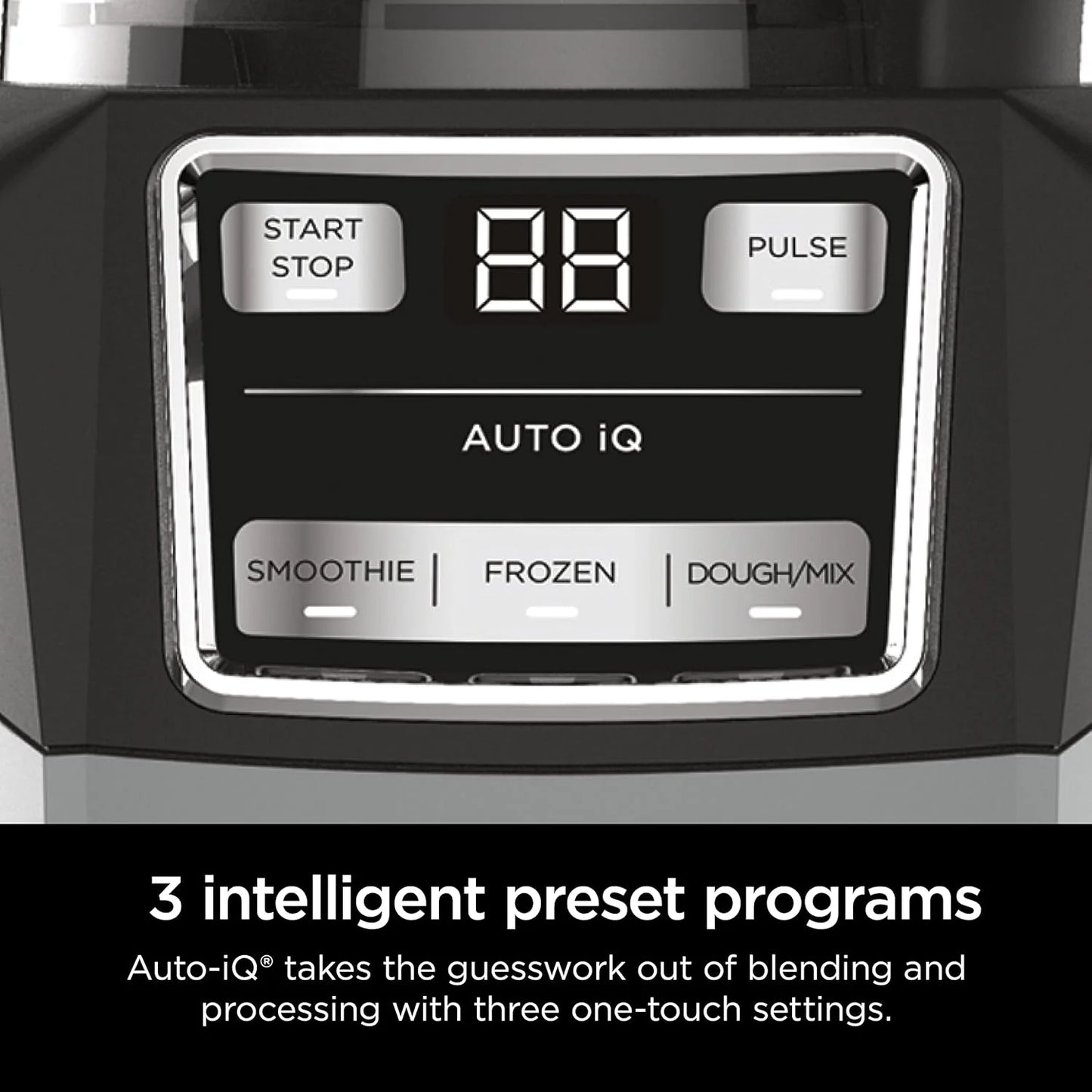 Ninja Blender Compact Kitchen System for Smoothies, Doughs, and Frozen Drinks with Auto-IQ, 72 oz* Blender Jar