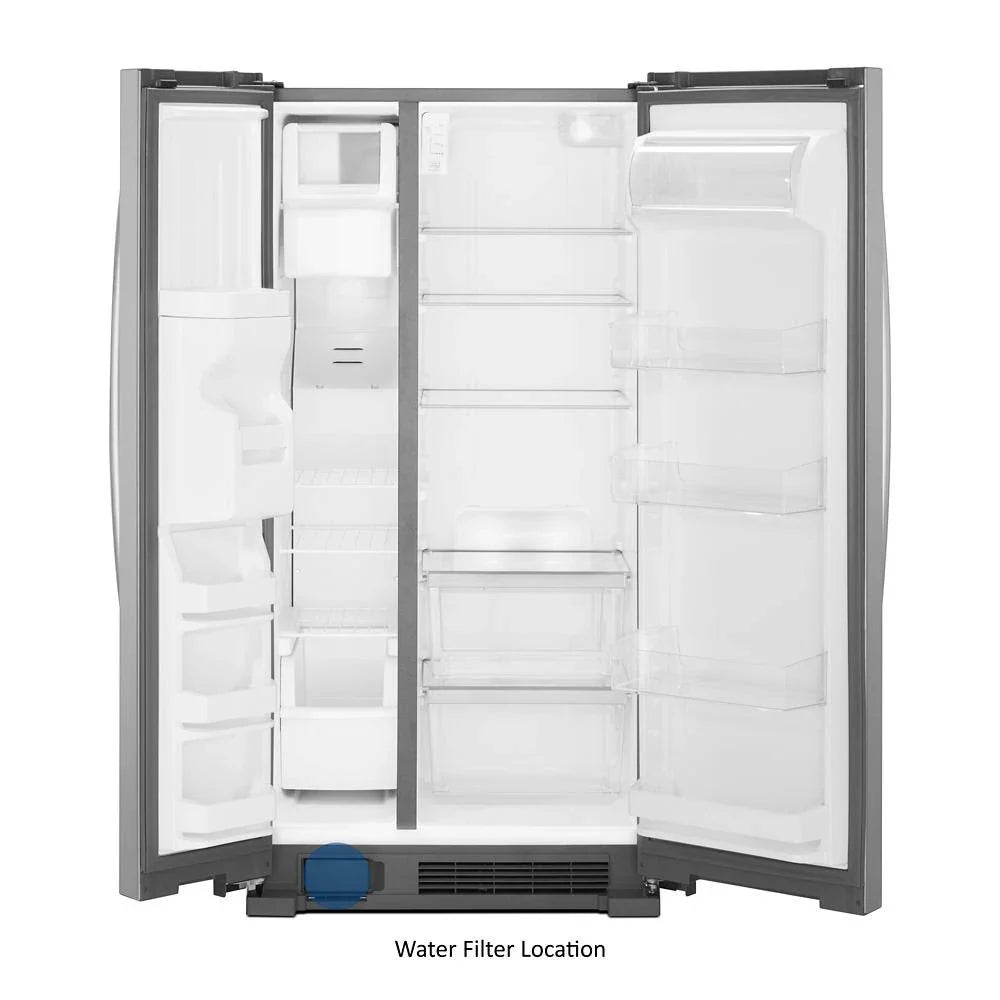 2025 36-Inch Wide Side-By-Side Refrigerator - 24 Cu. ft. Stainless Steel