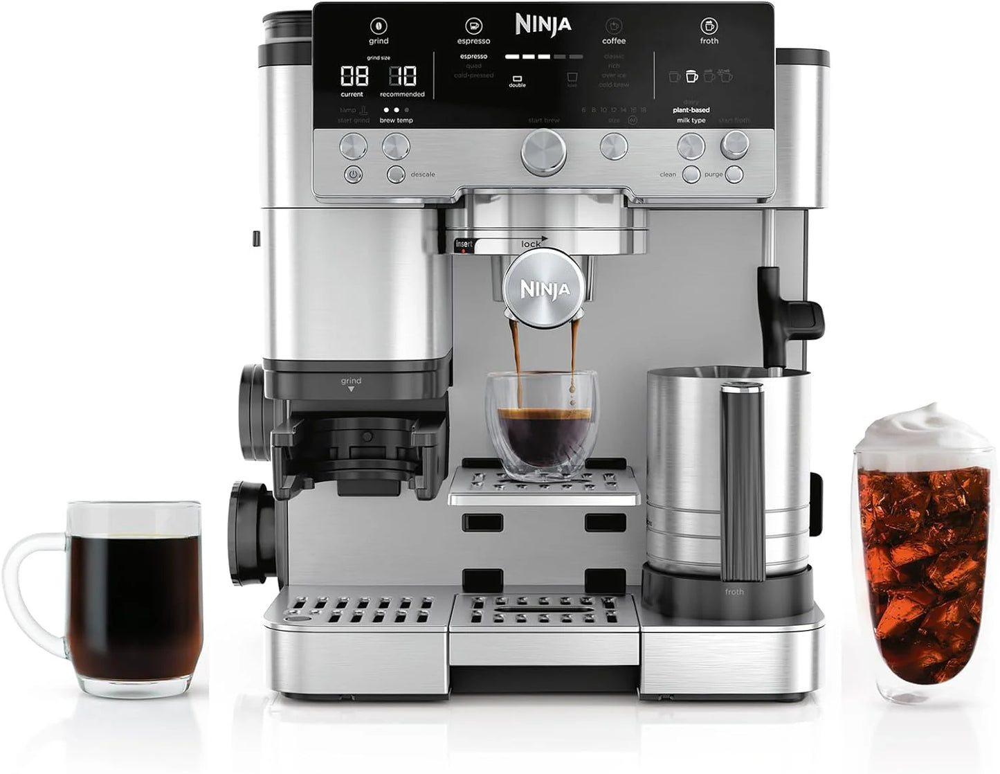 Ninja Luxe Café Premier Series, Espresso Machine, Drip Coffee Maker & Rapid Cold Brew