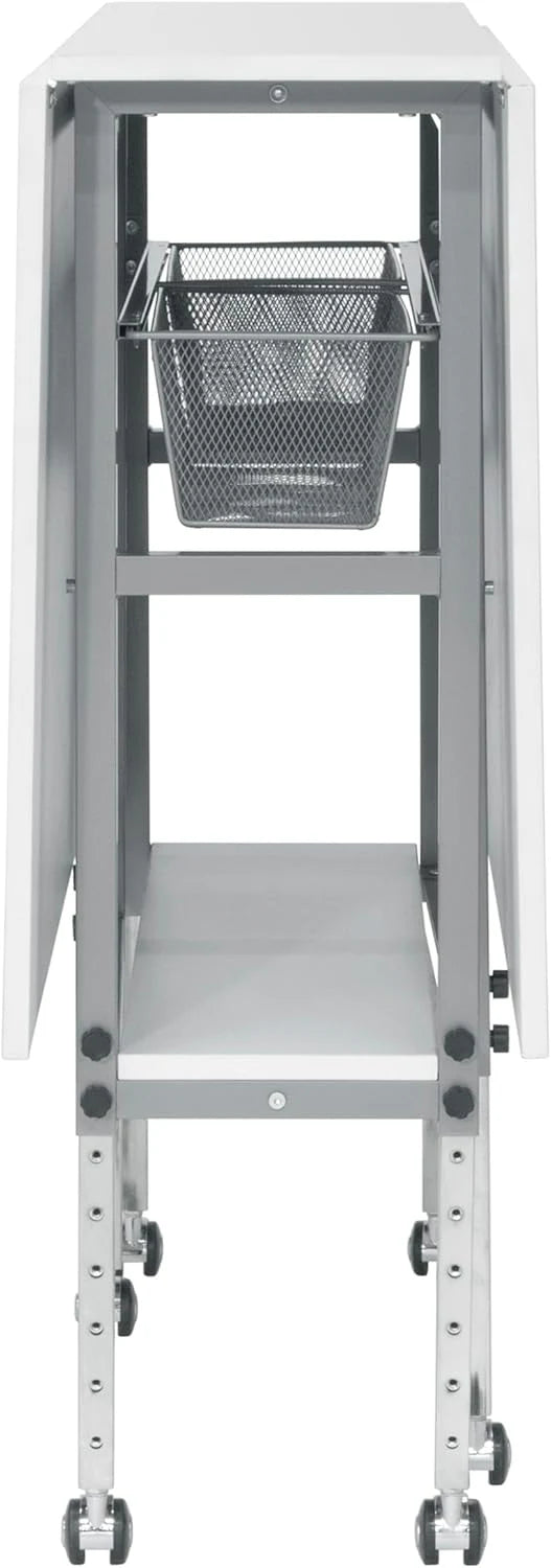 Sew Ready Hobby Cutting Table, 58.75"x36.5", White/Silver