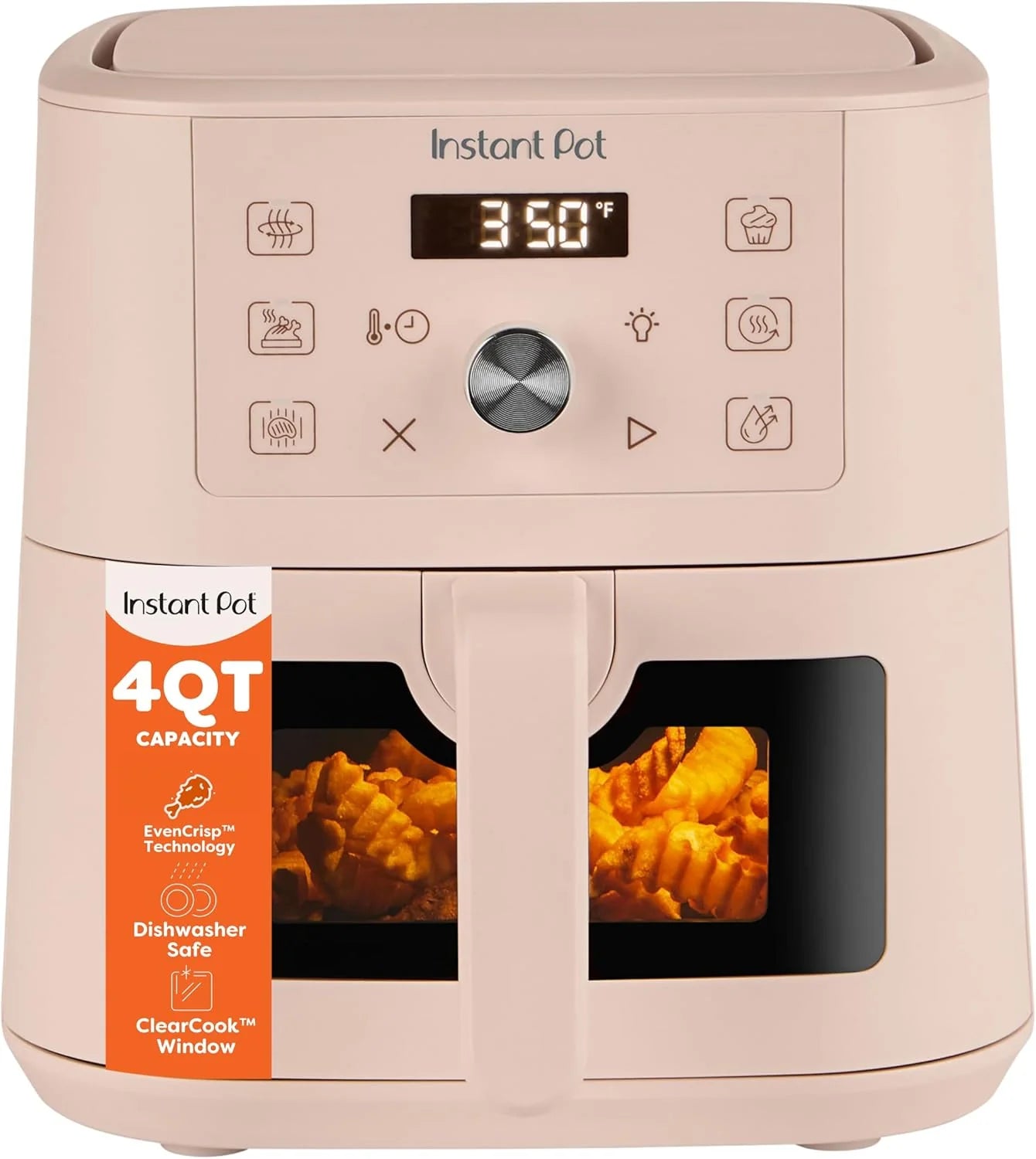 Instant Pot 10QT Air Fryer, 7-in-1 Functions with EvenCrisp Technology that Crisps, Broils
