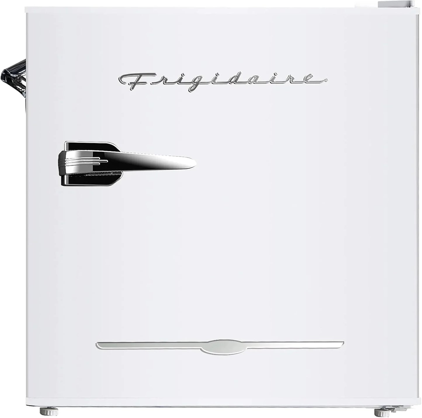 Frigidaire EFR176 Retro Compact Fridge with Chiller Mini Refrigerator with Built-in Bottle Opener for Office, Bedroom, Dorm Room or Cabin, 1.6 cu ft 16" D x 18" W x 18.5" H, Moonlight