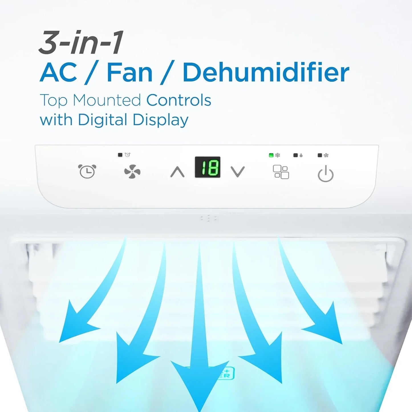 BLACK+DECKER 10,000 BTU Portable Air Conditioner for Rooms up to 450 Sq with Remote Control