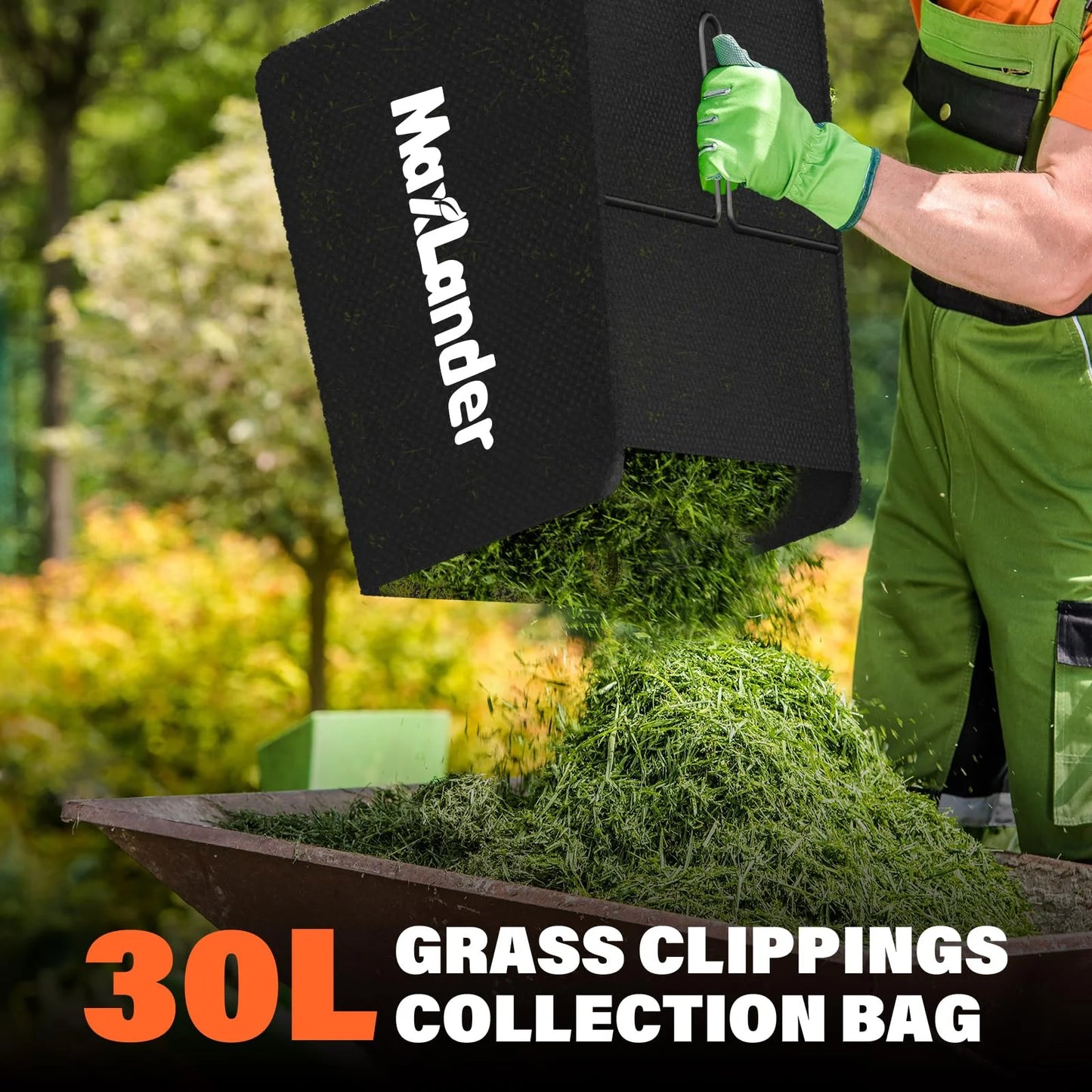 MAXLANDER Electric Dethatcher and Scarifier, 13?? 12Amp 2-in-1 Lawn Dethatcher with 4-Position Depth Adjustment, 30L Removable Collection Bag, Airboost Technology Increases Lawn Health