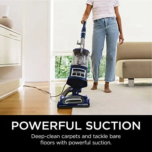 2025 Shark NV360 Navigator Lift-Away Deluxe Upright Vacuum with Large Dust Cup Capacity, HEPA Filter, Swivel Steering, Upholstery Tool & Crevice Tool, Blue