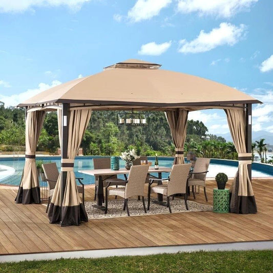 Moorehead 12 Ft. W x 10 Ft. D Steel Patio Gazebo