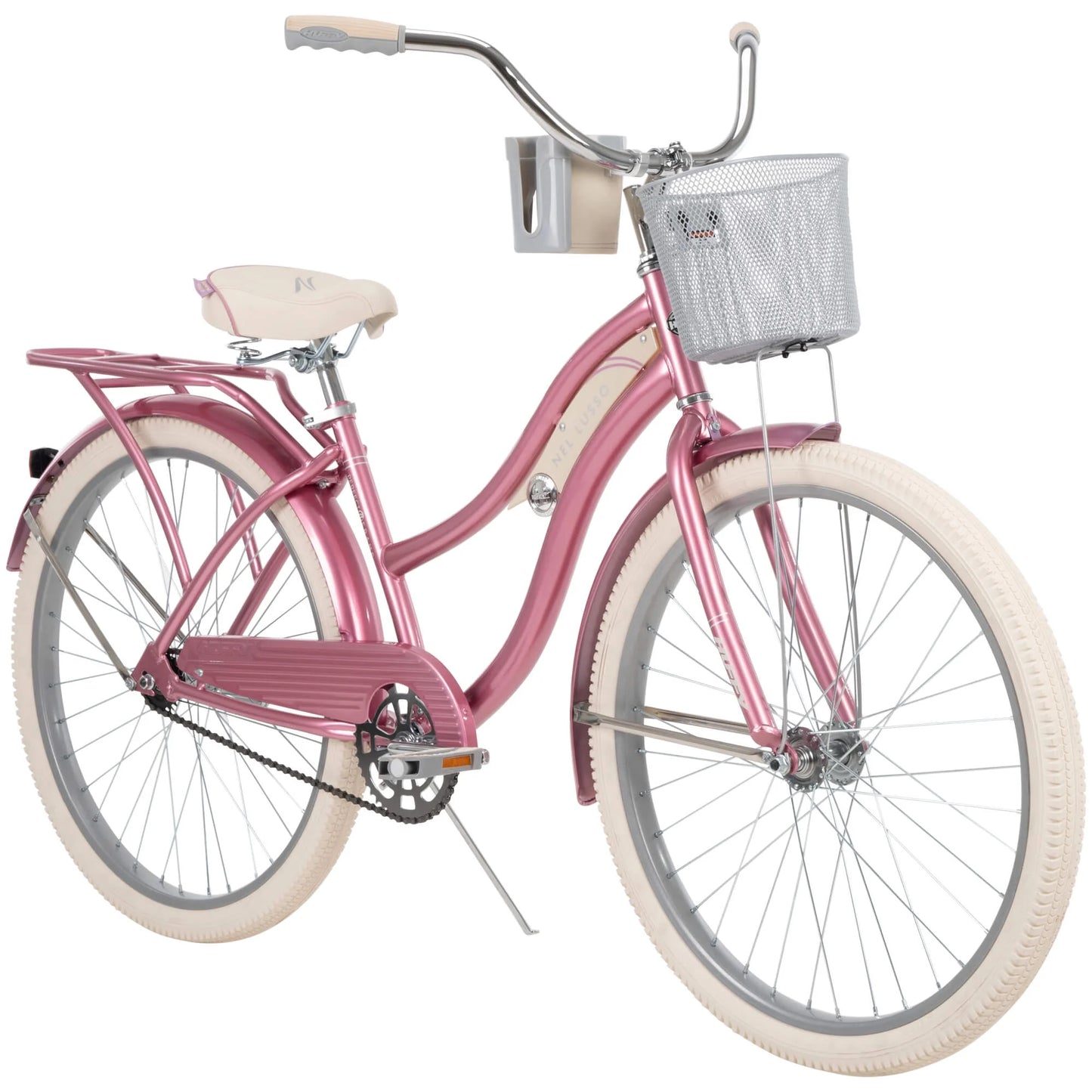 2025 nel Lusso Classic Cruiser Bike with Perfect Fit Frame, Women's, Light Blue, 26"