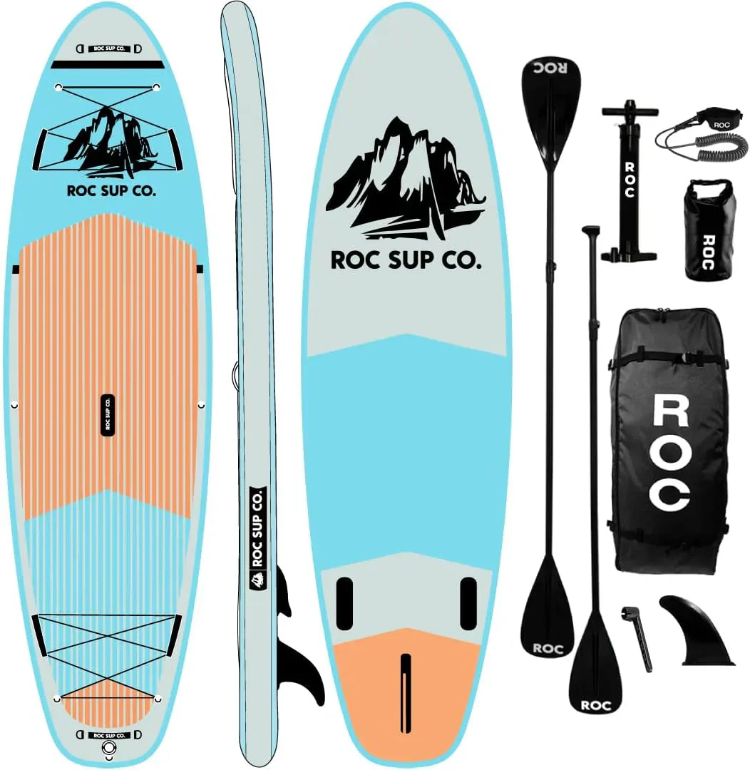 ROC inflatable stand-up paddle board SUP paddle board accessories Anti-slip comfortable deck