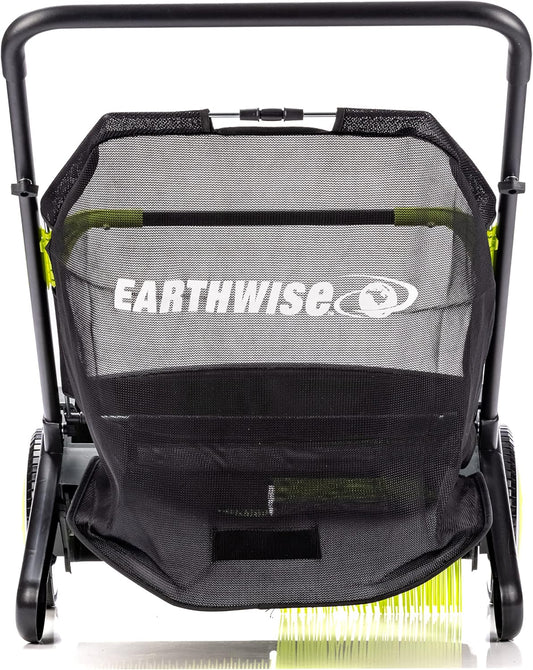 21-Inch Width Leaf & Grass Push Lawn Sweeper, Black