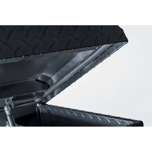 61.86 Matte Black Aluminum Low Profile Truck Tool Box for Mid-Size Trucks