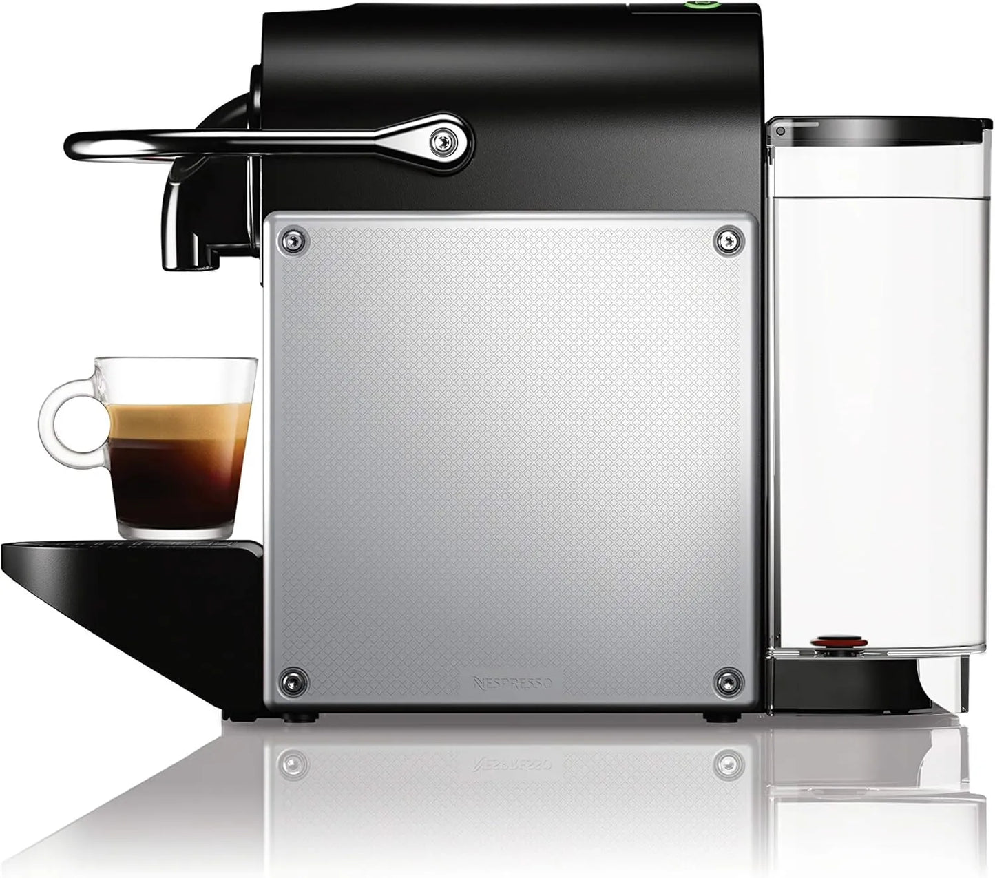 Nespresso Pixie Espresso Machine by De'Longhi, 19-Bar Pump, Compact Aluminum Design, Silver, 1100ml