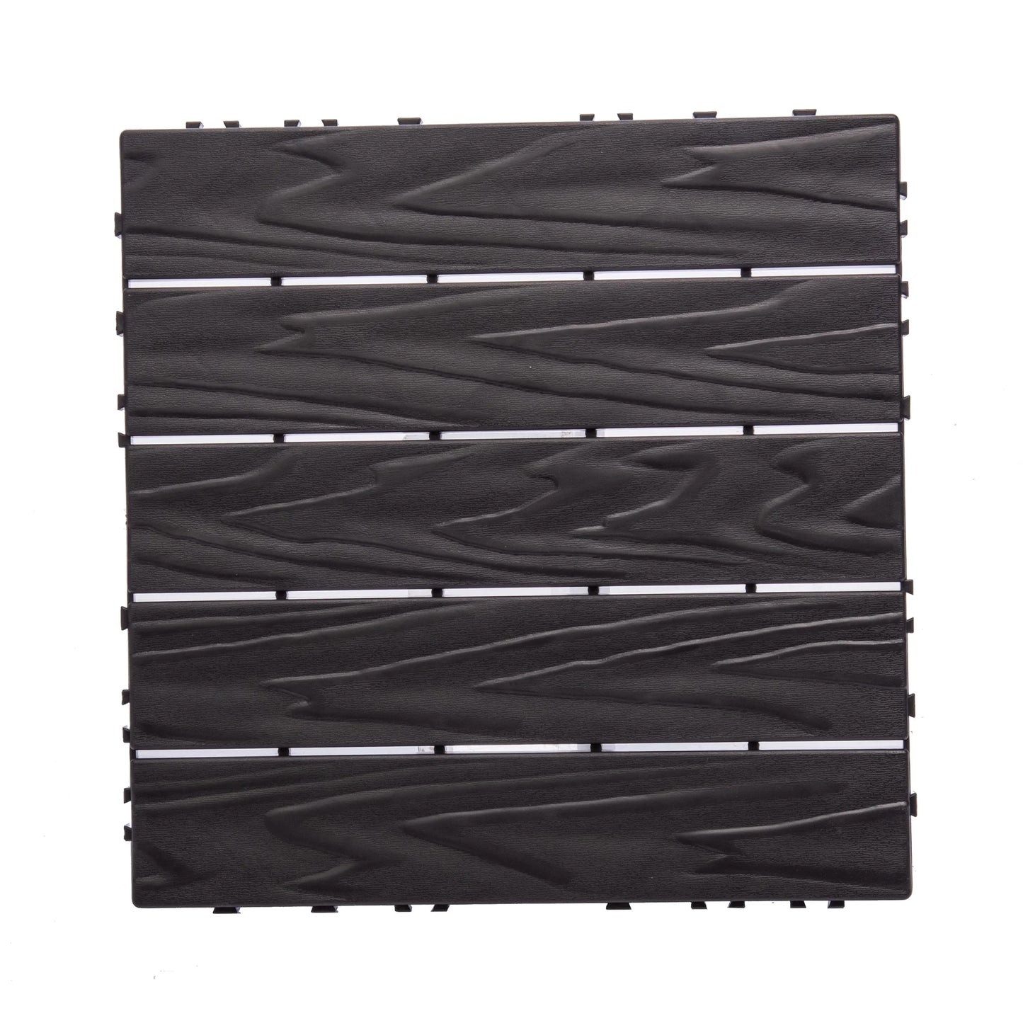 76-Pack Plastic Interlocking Deck Tiles - 68.80 Sq.Ft Outdoor Plastic Flooring Super Durable & Waterproof All-Weather Indoor/Outdoor