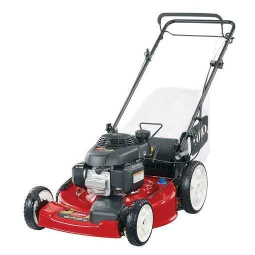 Self-propelled petrol lawnmower, 22 inch, 170 cm3 OHV engine, high-wheel drive, rear-wheel drive, 3-in-1 function with height adjustment, including oil