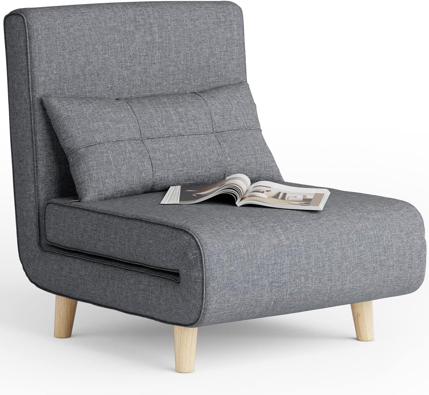 3-in-1 sleeper chair bed convertible chair bed futon sofa with adjustable backrest