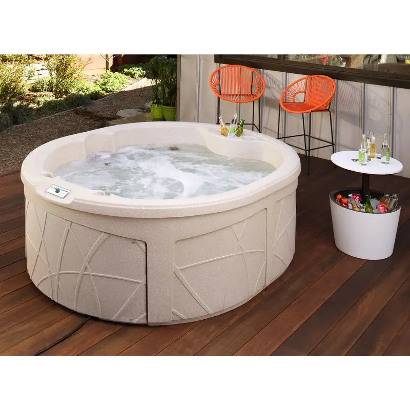 2025 Lifesmart Spas 4 - Person 13 - Jet Oval Plug And Play Hot Tub