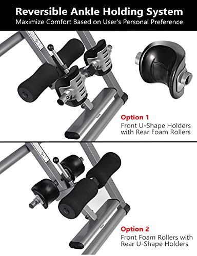 2025 HEALTH AND FITNESS ITX9600 Heavy Duty Inversion Table, Standard Ankle Holding System