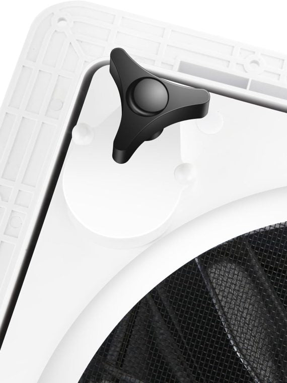 MaxxAir 10 Speed Roof Vent Fan 12V with Thermostat, Rain Sensor, Remote &amp; App Control, 14&prime;&prime;x14&prime;&prime; Reversible Powered Lift