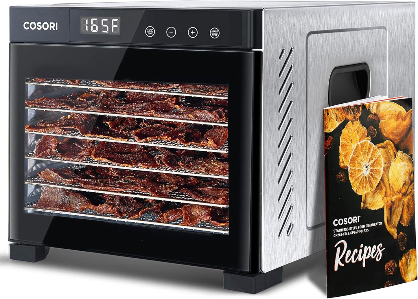 COSORI Food Dehydrator Bigger Than 7 Trays With Large 6.5" Drying Space 600W Power