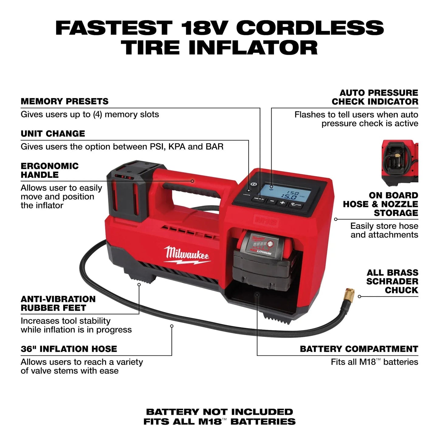 M18 Inflator (Tool Only)