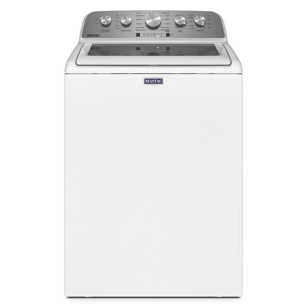 Maytag Top-Loading Washing Machine with 4.8 Cubic Foot Capacity and Extra Power Boost, White – MVW5430MW