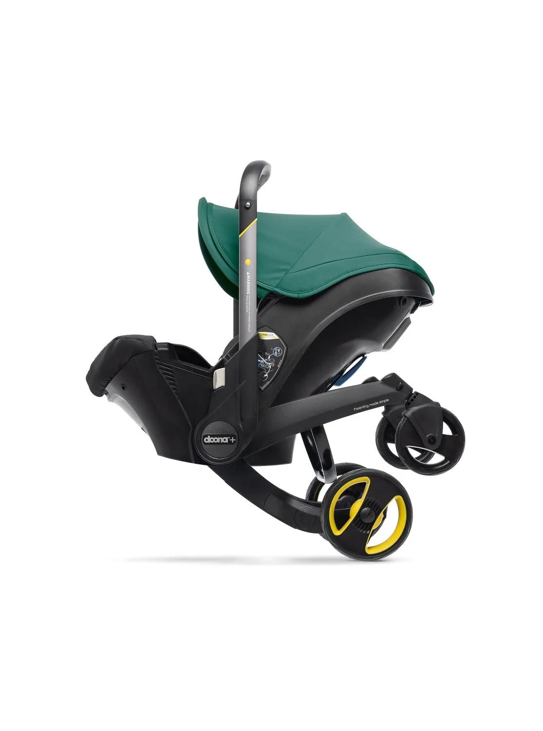 Stroller combination consisting of infant car seat and LATCH base (model year 2025) C Midnight Edition | From car to stroller in seconds, airplane-compatible, including accessory bag