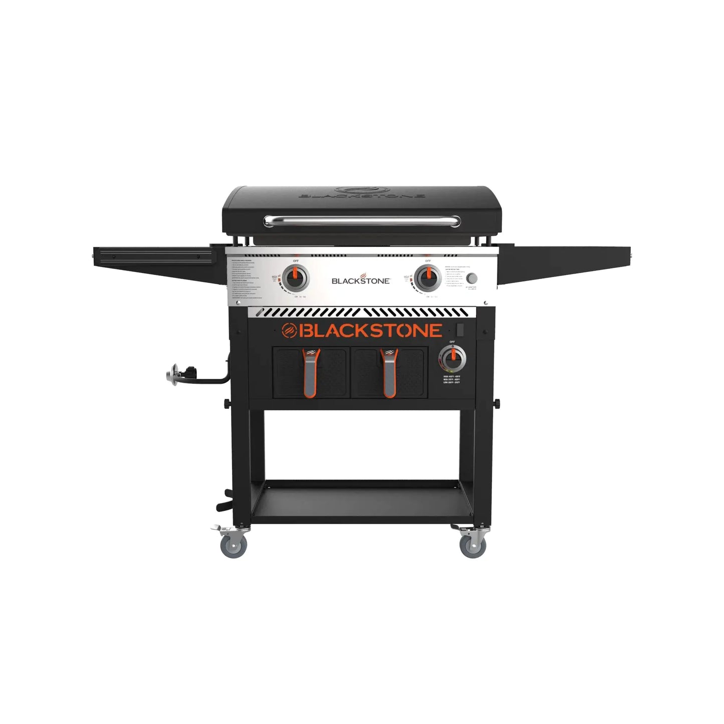 Clearance Sale,Blackstone 2-Burner 28" Griddle with Electric Air Fryer and Hood