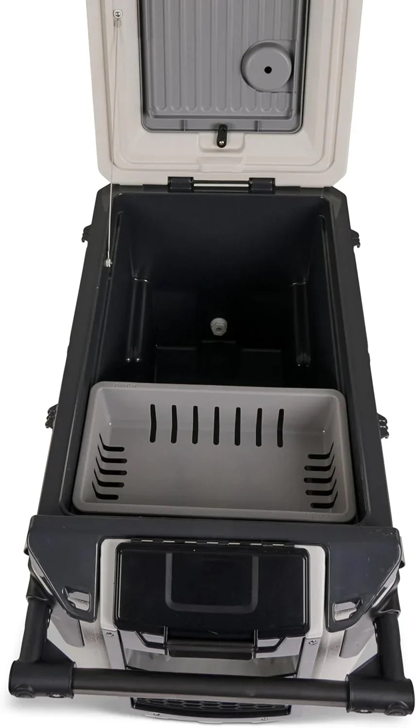 70Qt Wheeled Cooler Insulated Hard Shell Ice Chest