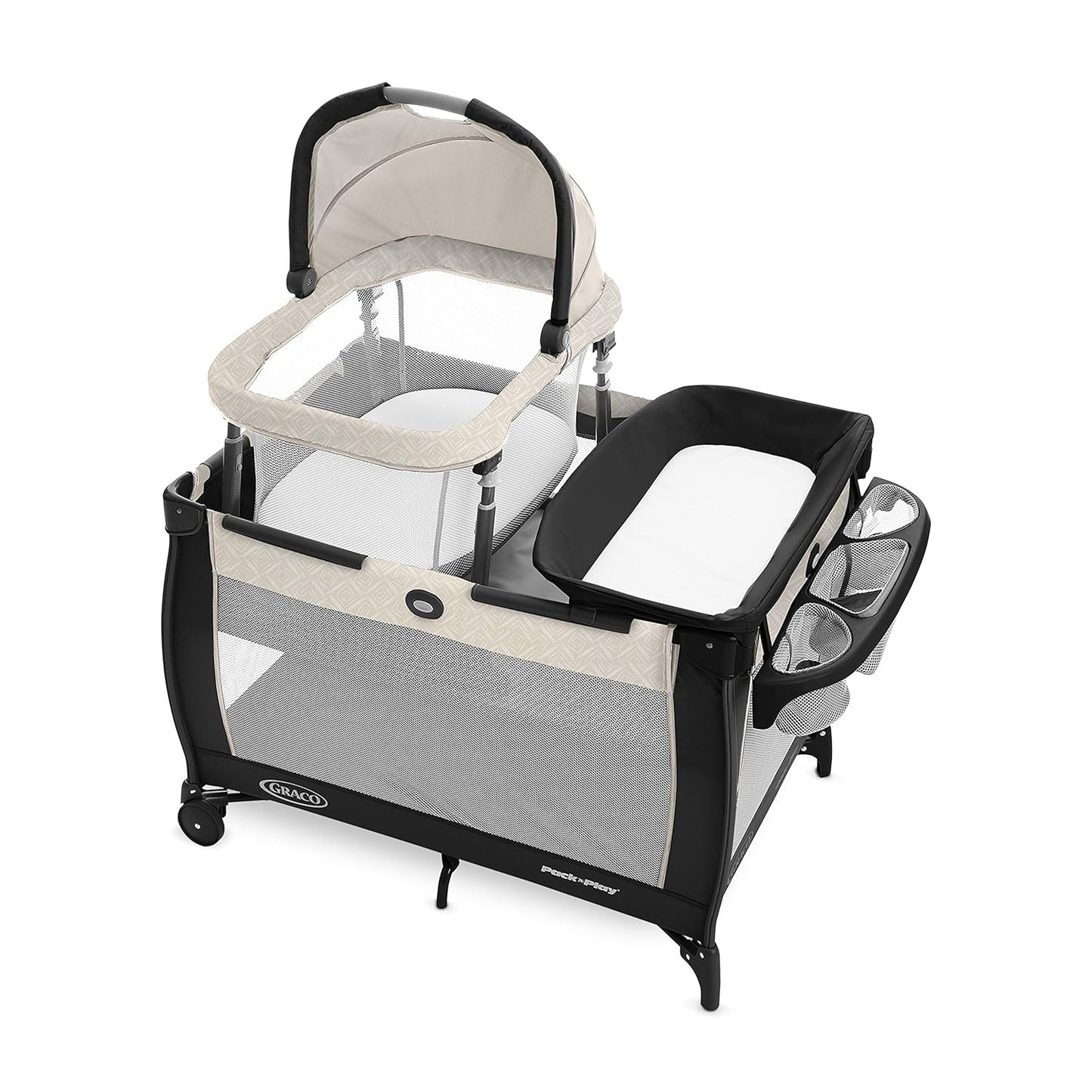 Graco Pack 'n Play Close2Baby Bassinet Playard Features Portable Bassinet Diaper Changer and More Derby