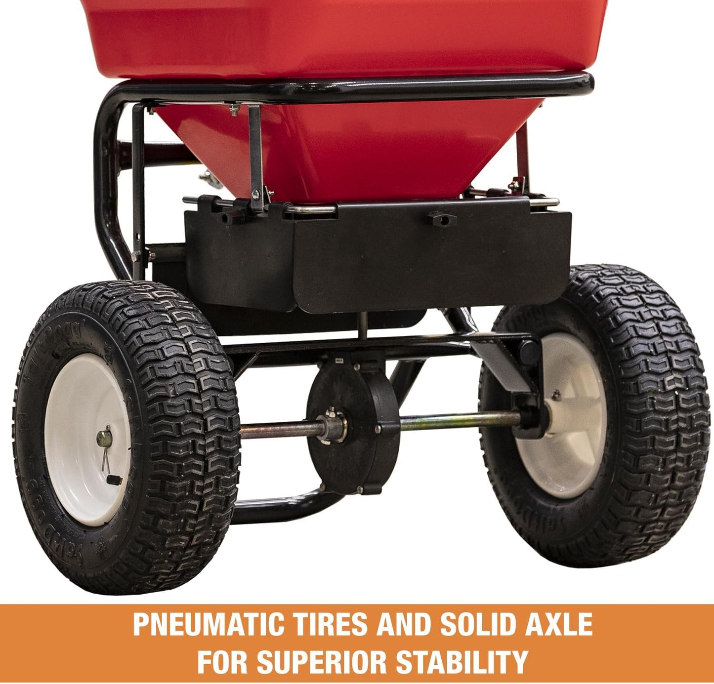 Multi-Purpose Walk Behind Push Spreader 3039632R Grounds Keeper, 100 Pound Capacity, Multi Use Tool for Grass Seed, Salt, De-Icer, Fertilizer and Seeds