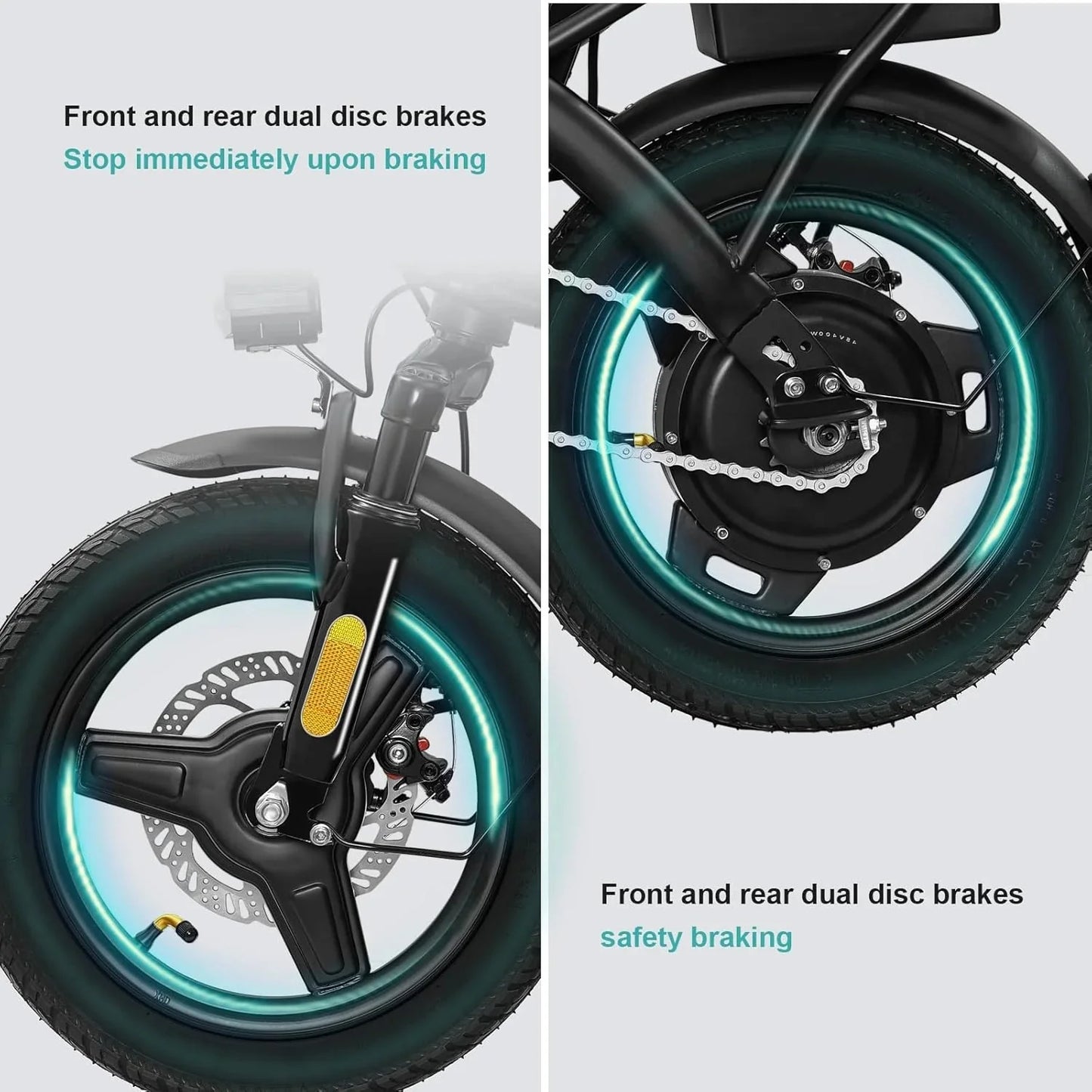 Electric bicycle for adults and teenagers, foldable e-bike for commuters and city use, foldable e-bike motor 48V 24MPH