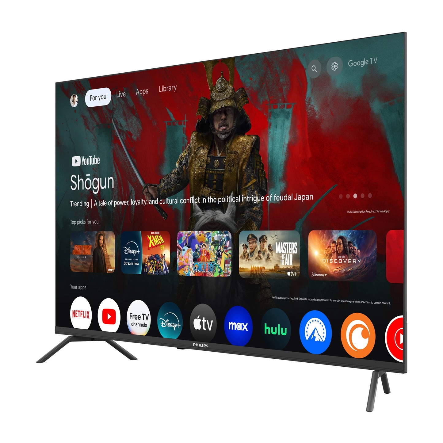 Philips 60?? Class 4K Ultra HD (2160p) Google Smart LED TV (60PUL7555/F7)