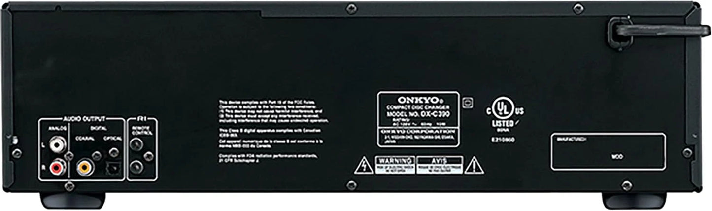 Onkyo DXC390 6 Disc CD Changer,Black