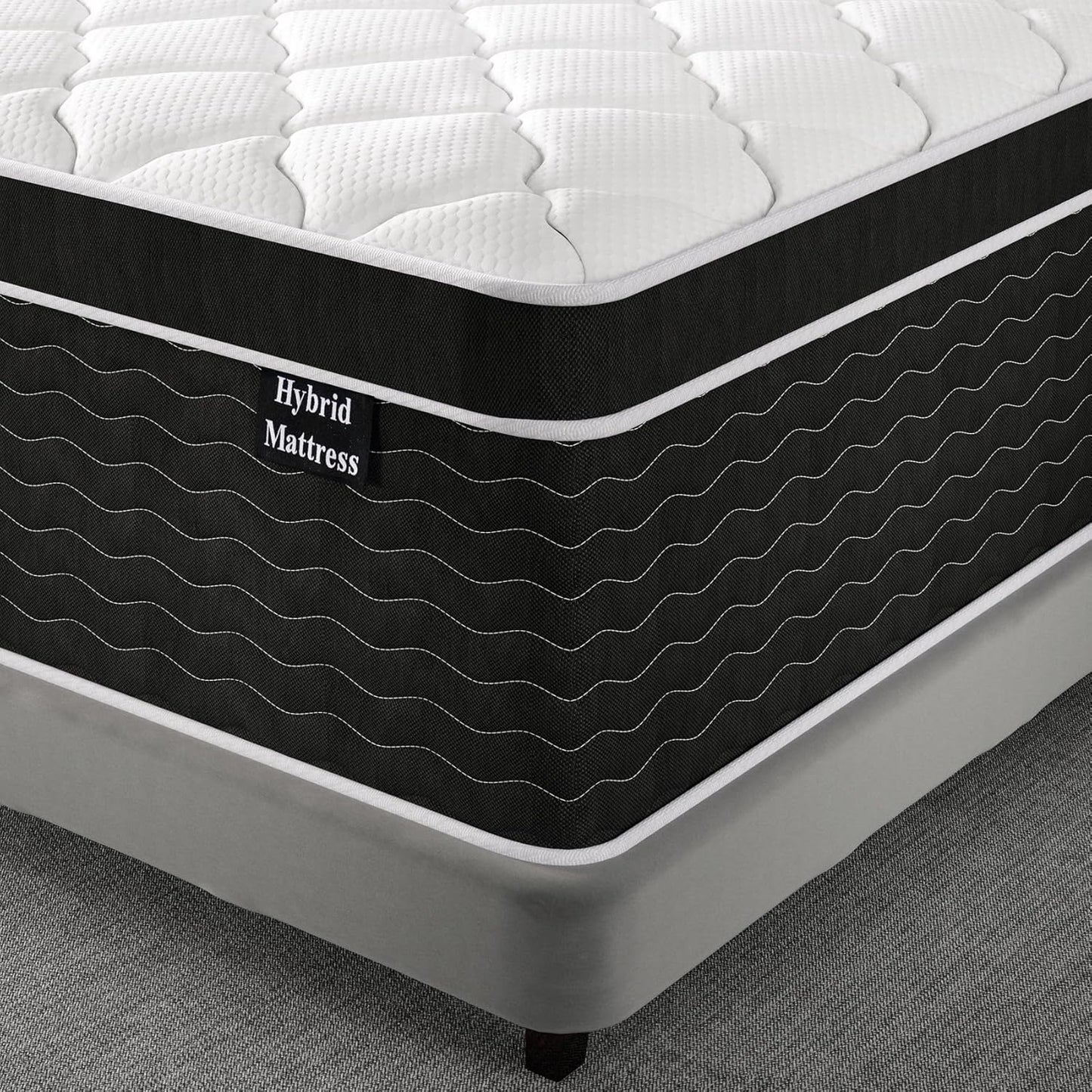 Full Size Mattress 10 Inch Full Size Mattress in a Box Medium Plush Hybrid Mattress
