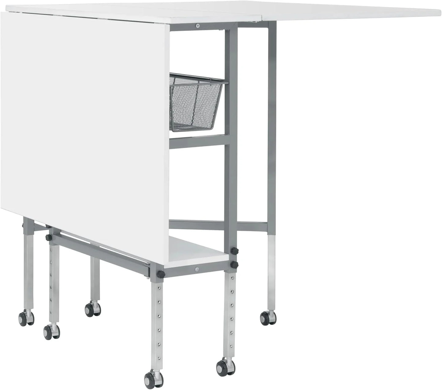 Sew Ready Hobby Cutting Table, 58.75"x36.5", White/Silver