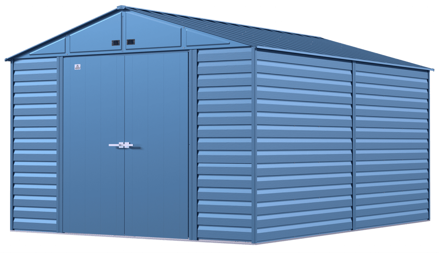2025 Select Steel Storage Shed, 10x14, Blue Grey