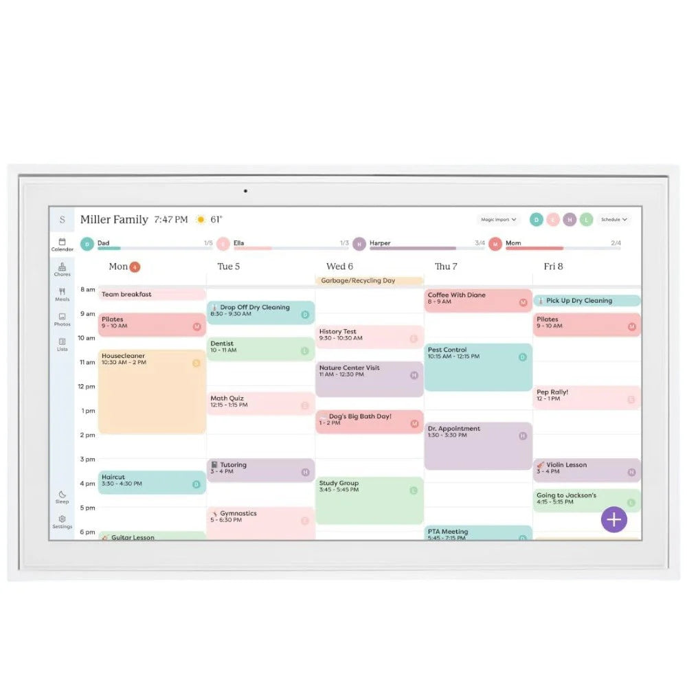 Skylight 15" Digital Calendar & Chore Chart, Wall Mount