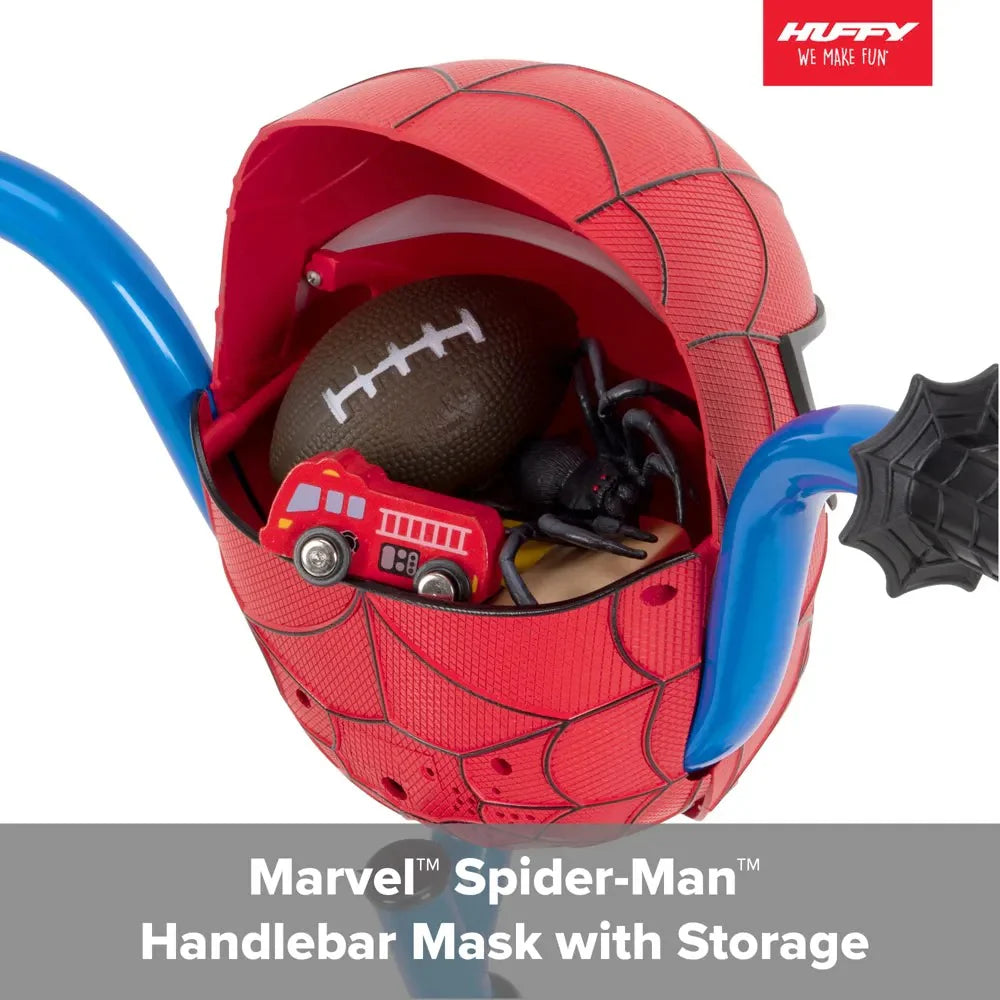 Huffy Marvel Spider-Man 12′′ Boys' Bike with Training Wheels, Easy Assembly, Ages 3-5