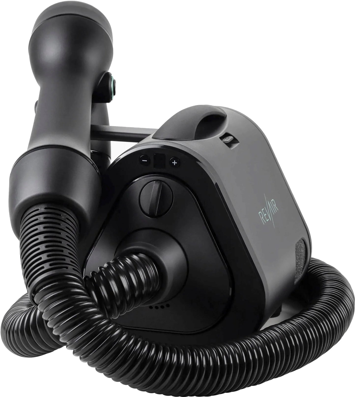 Reverse-Air Hair Dryer with Hair Clips – Black