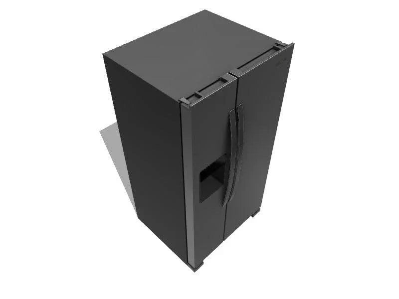 36-inch wide side-by-side refrigerator C 24 cubic feet stainless steel